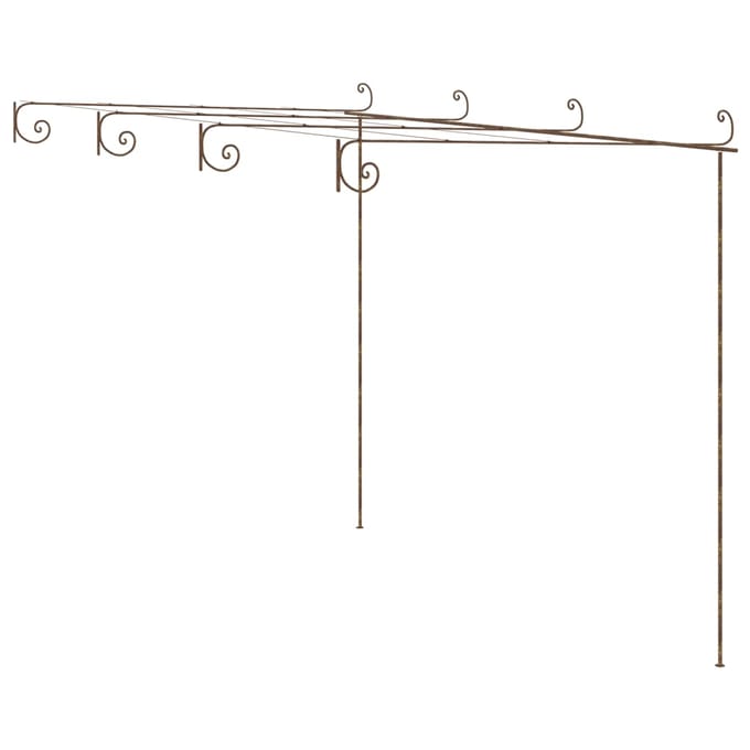 Pergola de jardin Marron Antique 4 x 3 x 2,5 m Fer