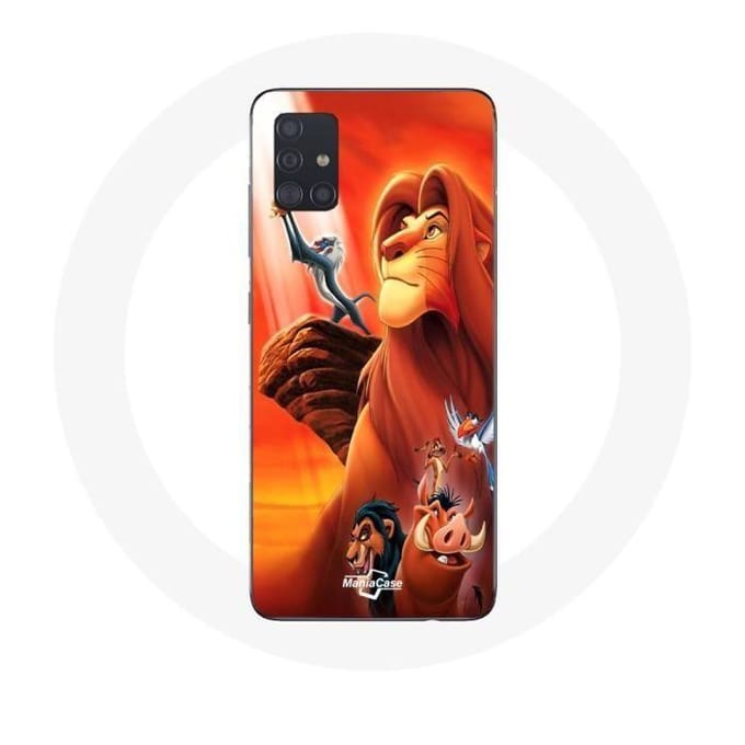 Samsung Galaxy A51 Hoesje De Lion King Simba en Mufasa