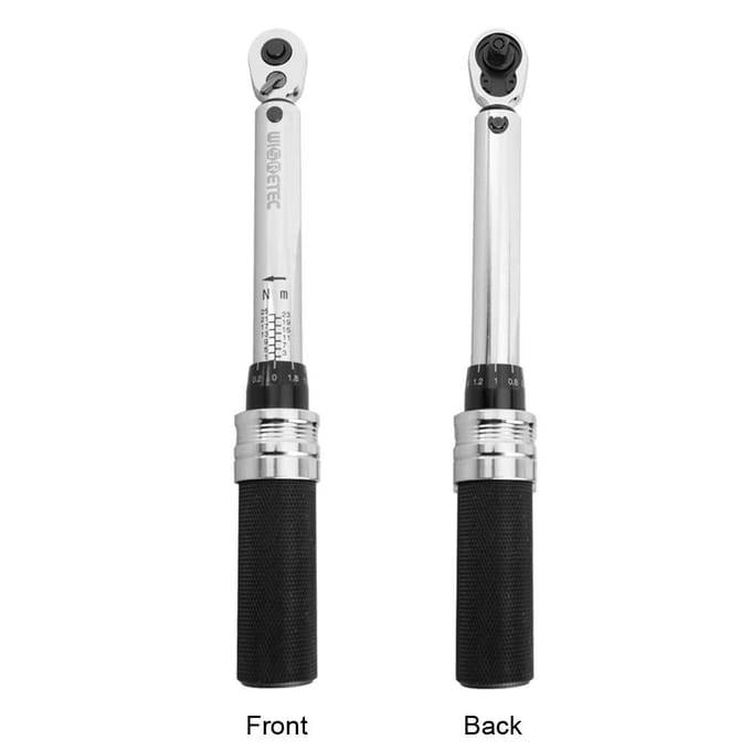 1/4 DR 1-25Nm Mini Verstelbare Fiets Momentsleutel Set Fiets Reparatie Gereedschap Kit Ratel Mechanisch white