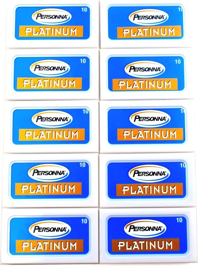 Platinum Scheermesjes - 100 Dubbele Scheermesjes voor een Gladde Scheerbeurt