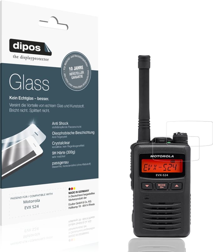 dipos – 2x Pantserfolie geschikt voor Motorola EVX S24 | 9H Screenprotector