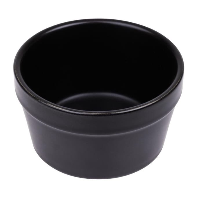 Olympia stapelbare ramekin mat zwart 95mm - 6 stuk(s)