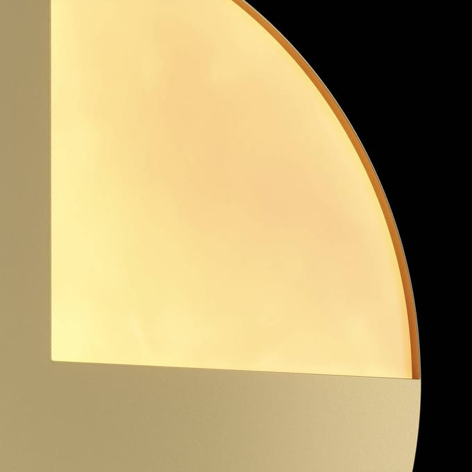 Maytoni LED wandlamp Jupiter, goud, Ø 25cm