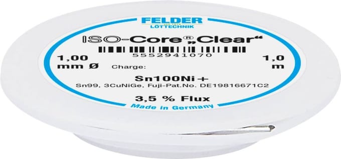 Felder LAttechnik ISOCore Clear Sn100Ni+ Soldeertin Spoel Sn