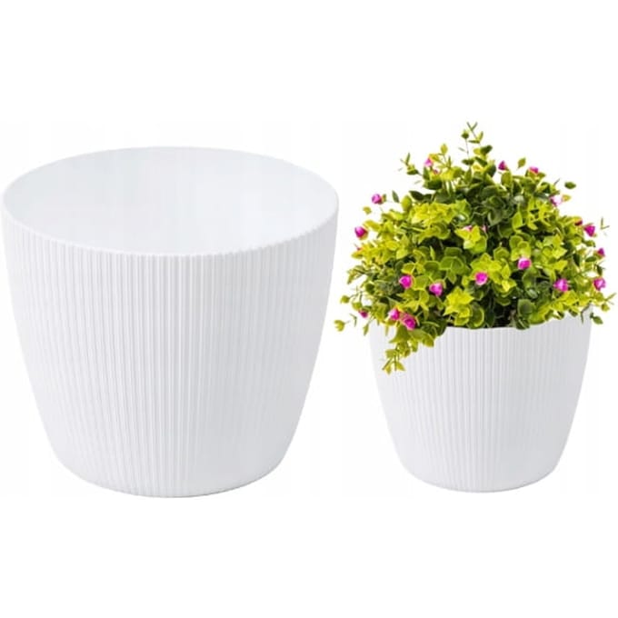 Lamela Magnolia Jumper - Bloempot - Wit - 11cm - Weerbestendig