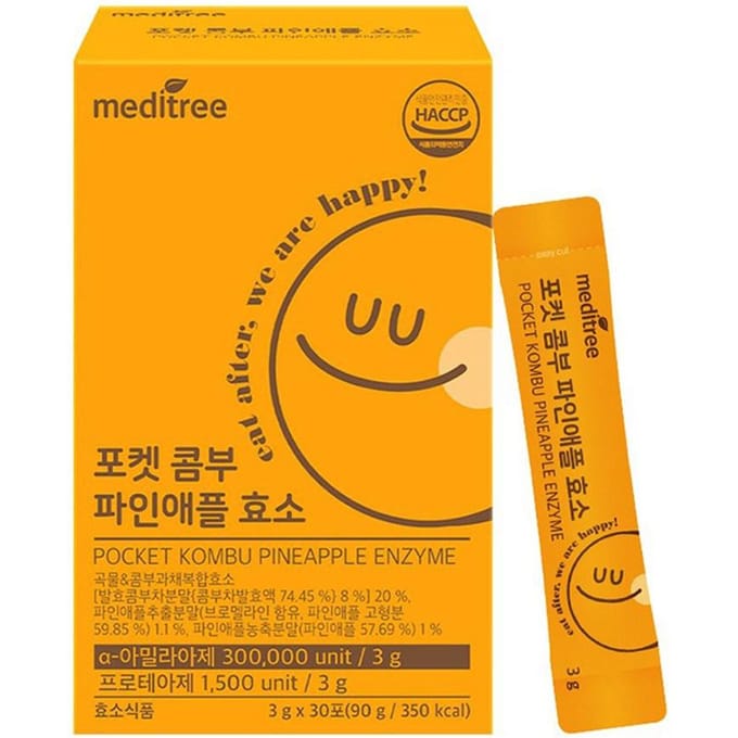 MEDITREE Pocket Kombu Enzyme 30 Sticks (Voorraad voor 1 maand)