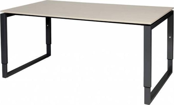 Verstelbaar Bureau - Plus 160x90 Eiken - zwart frame