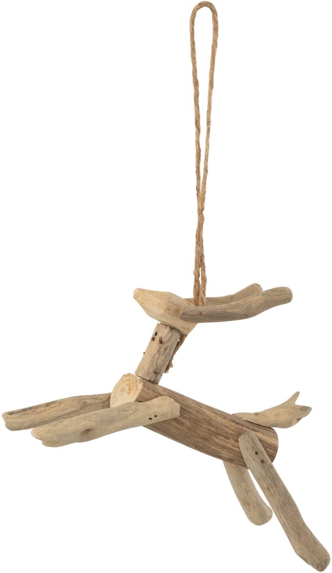 J-Line hanger Rendier - hout - naturel