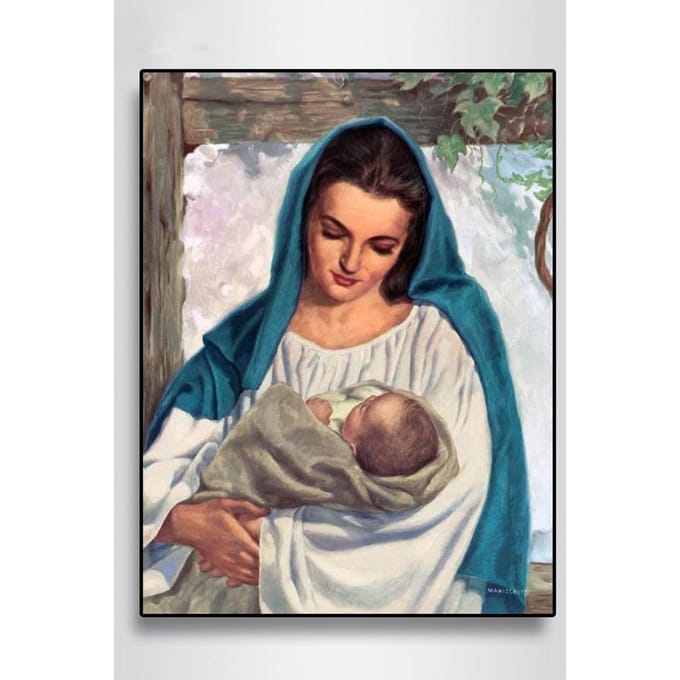 Peinture diamant 5d, broderie religieuse, peintures pour décoration intérieure, Kits de points de croix 20X30CM gray