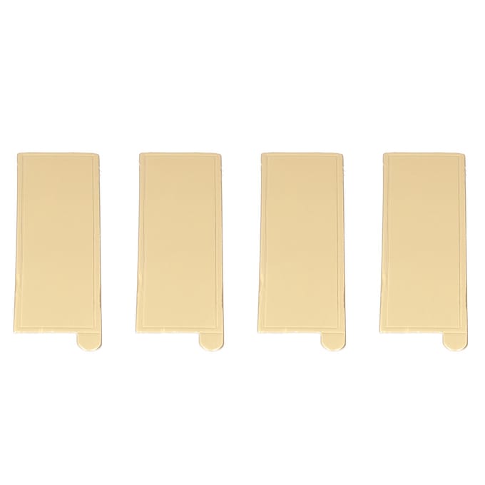 100 STUKS Rechthoek Mousse Taart Borden Cupcake Basis Dessert Display Dienblad Karton Decoratie Gereedschap white