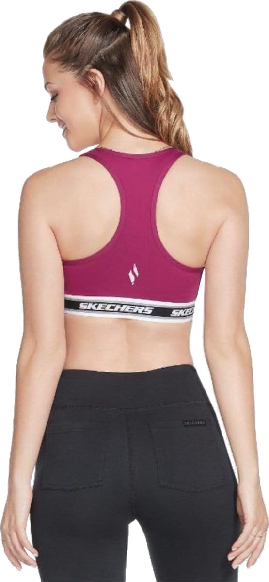 Skechers Go Walk Jacquard Bra, Vrouwen, Purper, Sport Beha, maat: XS