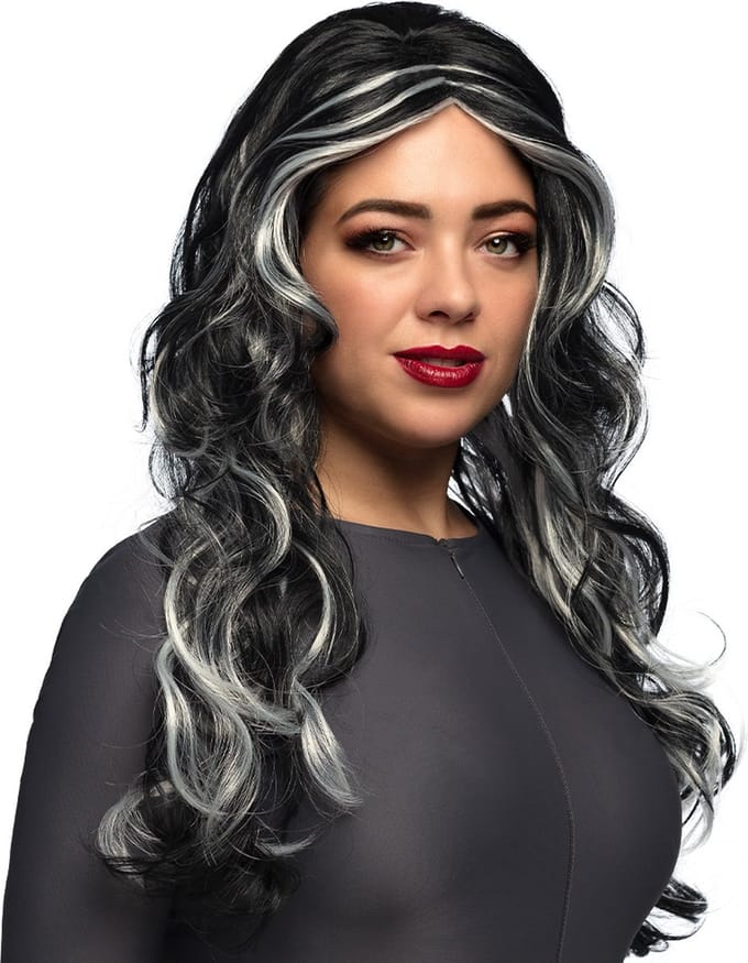 Boland - Pruik Swamp witch Zwart - Krullen - Lang - Vrouwen - Heks - Halloween en Horror