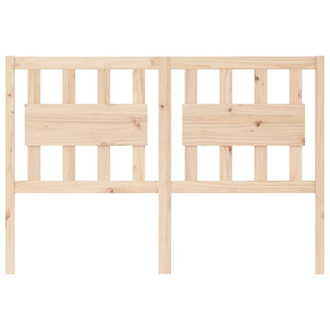 vidaXL - Hoofdbord - 125,5x4x100 - cm - massief - grenenhout