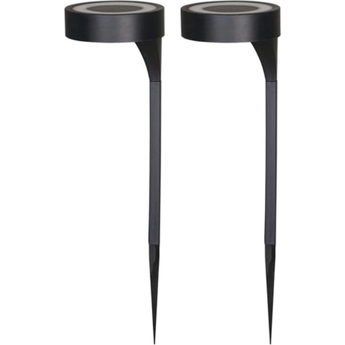 Luxform AYR Orange - Solar Tuinlampen 2 stuks - LED - Zwart