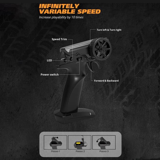 2,4GHz Afstandsbediening Driftauto 1:24 30KM/U Hoge snelheid Drift Afstandsbediening 4WD-voertuig met type 1-1 battery