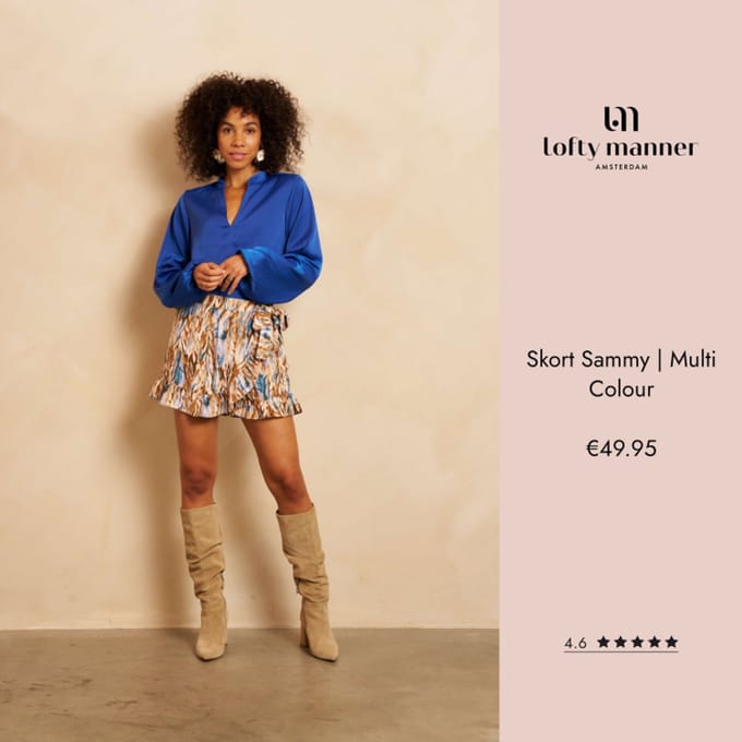 Lofty Manner Broek Skort Sammy Rg47 Multi Color Dames Maat - XS