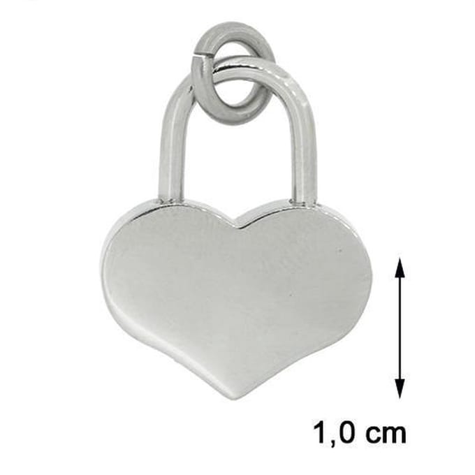 Blinx Jewels Stalen Hanger Hartje Slot
