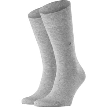 Burlington Everyday 2-Pack eenkleurig katoen multipack sokken heren grijs - maat 40-46