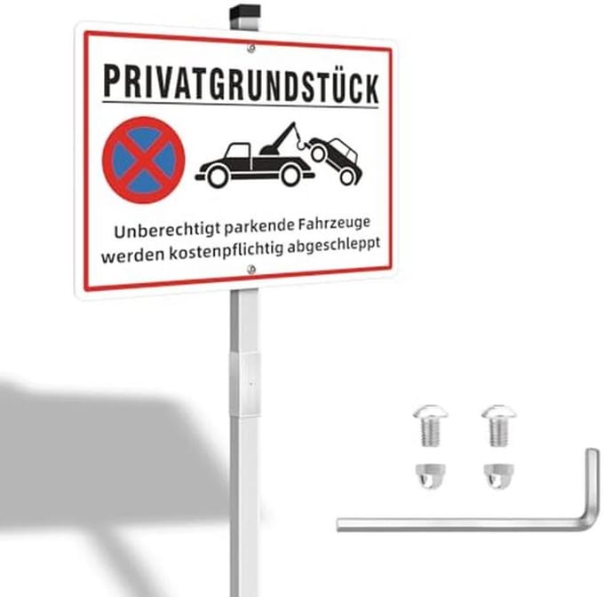 Waarschuwingsbord Videobewaking Set van 2, 25 x 18 cm, Metaal