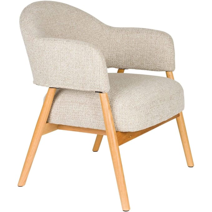 Housecraft Living Indy Fauteuil met armleuning Lichtbruin/ Beige
