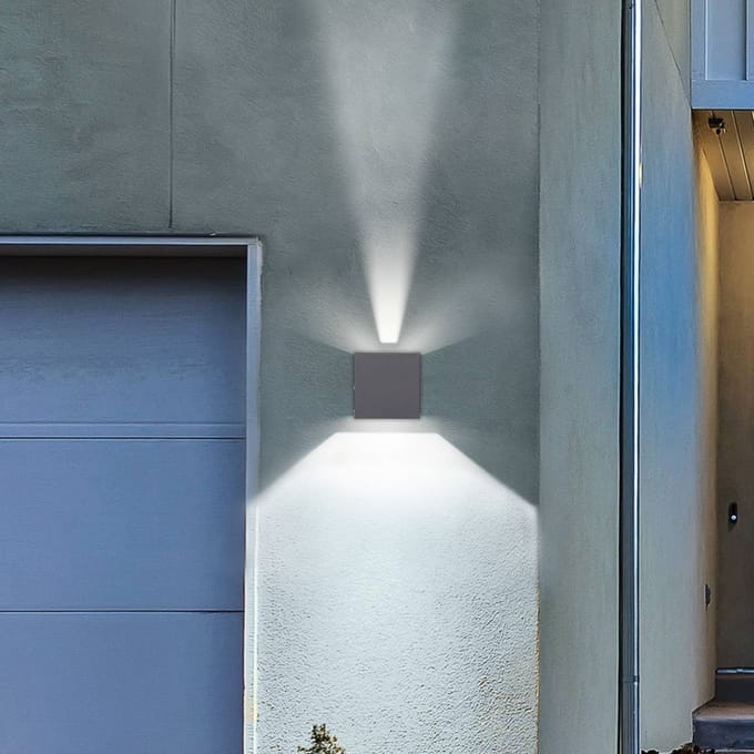 CMD LED buitenwandlamp 9032 up/down antraciet