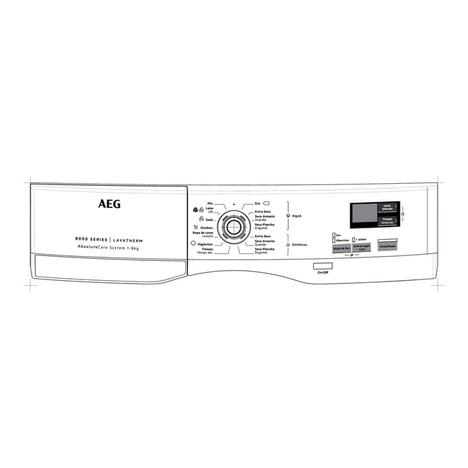 AEG controlepaneel, wit, AEG 140226199010