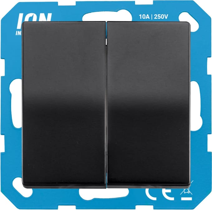 ION V1 J1 inbouw serieschakelaar zwart