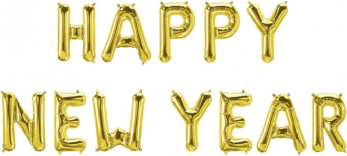 Paperdreams - Set folieballonnen Happy new year