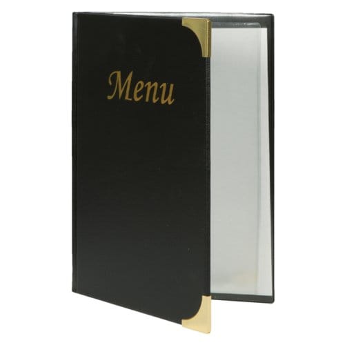 Securit® Menukaart | Menukaart map A5 Classic - zwart