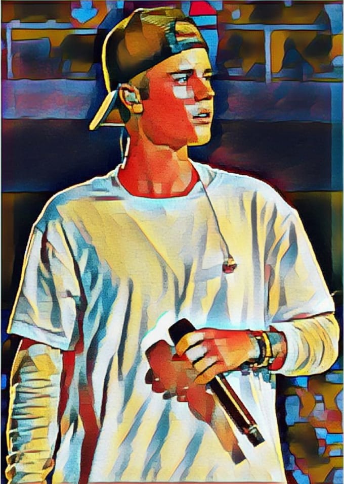 Justin Bieber 3-1 - Canvas - 70 x 100 cm