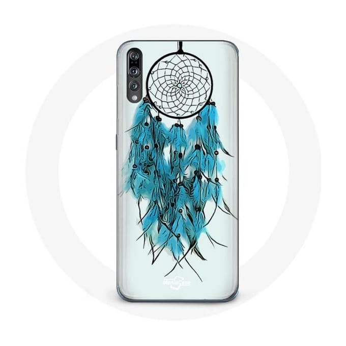 Hoesje voor samsung galaxy P20 pro Dromenvanger Blauw Witte Achtergrond