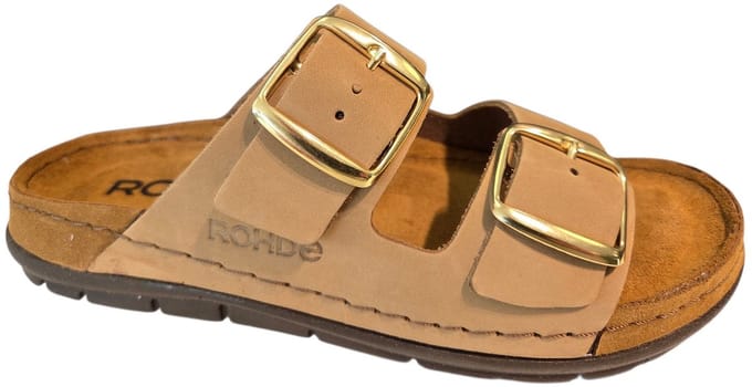 Rohde 5865 14 Slippers Beige Leer Dames - Beige - 41