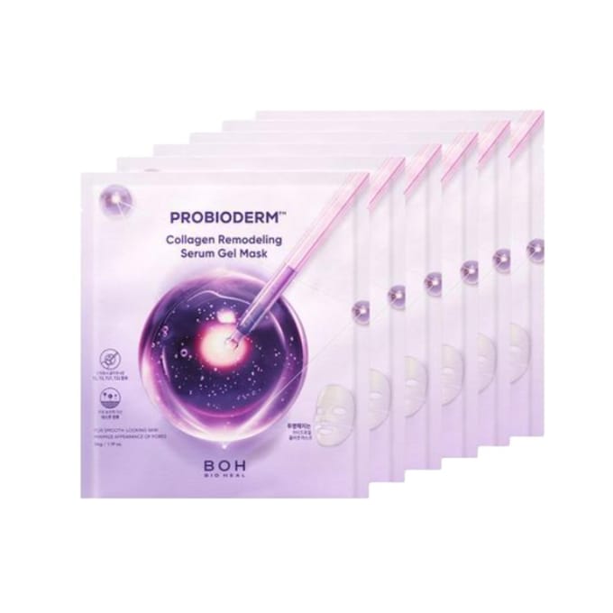 BIOHEAL BOH Probioderm Collagène Remodelant Sérum Masque Gel 34g × 6 feuilles (3 Options) #1box (6sheets) white