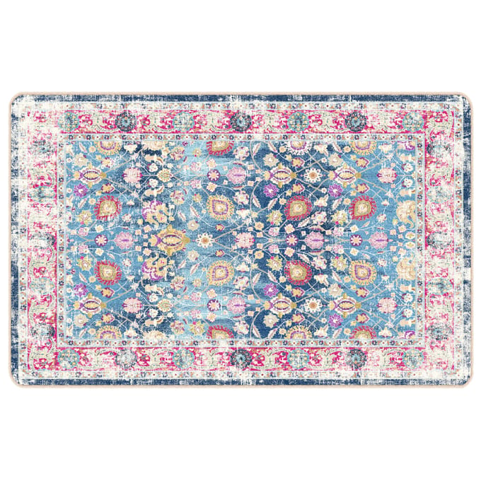 vidaXL - Vloerkleed - wasbaar - 190x300 - cm - meerkleurig