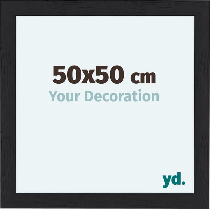 Your Decoration - Fotolijst 50x50 cm - MDF - Zwart Houtnerf - Como
