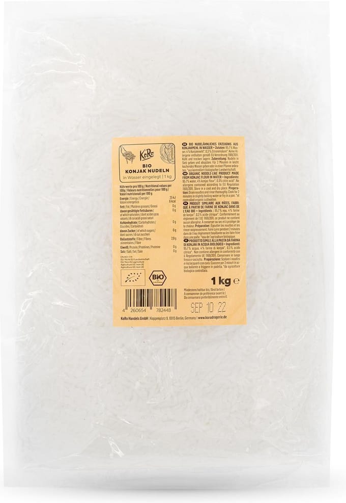 KoRo | Bio konjaknoedels in water 1 kg