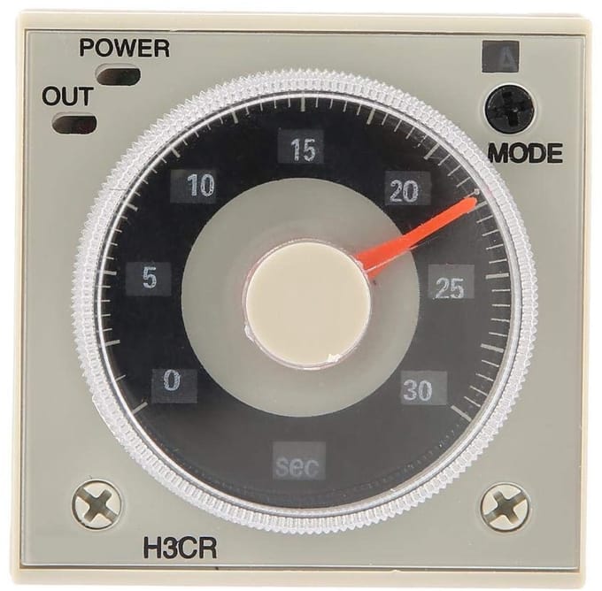 Allecto - H3CR-A 11 Pin Delay Timer - Tijdrelais met Instelbare Vertraging - Compact Formaat - 100-240VAC - Perfect voor Automatisering - 11 Pin Time