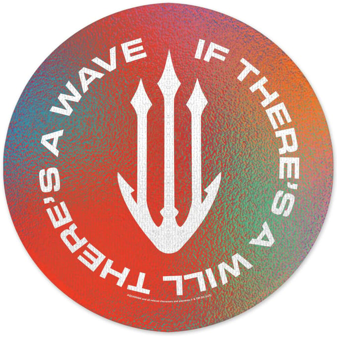 Aquaman Core If There Is A Will Round Bath Mat