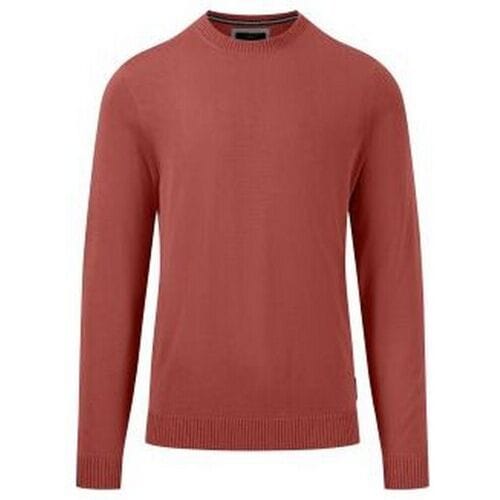 Fynch-Hatton Trui O-Neck Fine Knit Orient Red / male