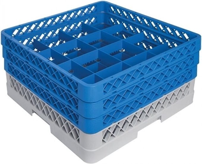 Bekerglaskorf CR-16 M/Opzet (2X CR-16 + 1X CR-0) - CaterRacks CR1613
