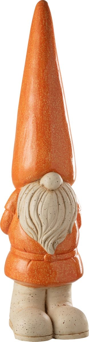 J-Line figuur Kabouter Buiten - kunststof - oranje - large