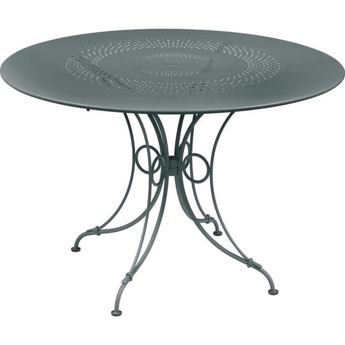 Fermob 1900 tafel - 26 stormgrijs mat - Ø 117