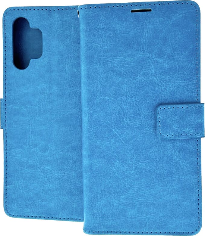 Bookcase Geschikt voor: Samsung Galaxy A32 4G - Turquoise - portemonnee hoesje