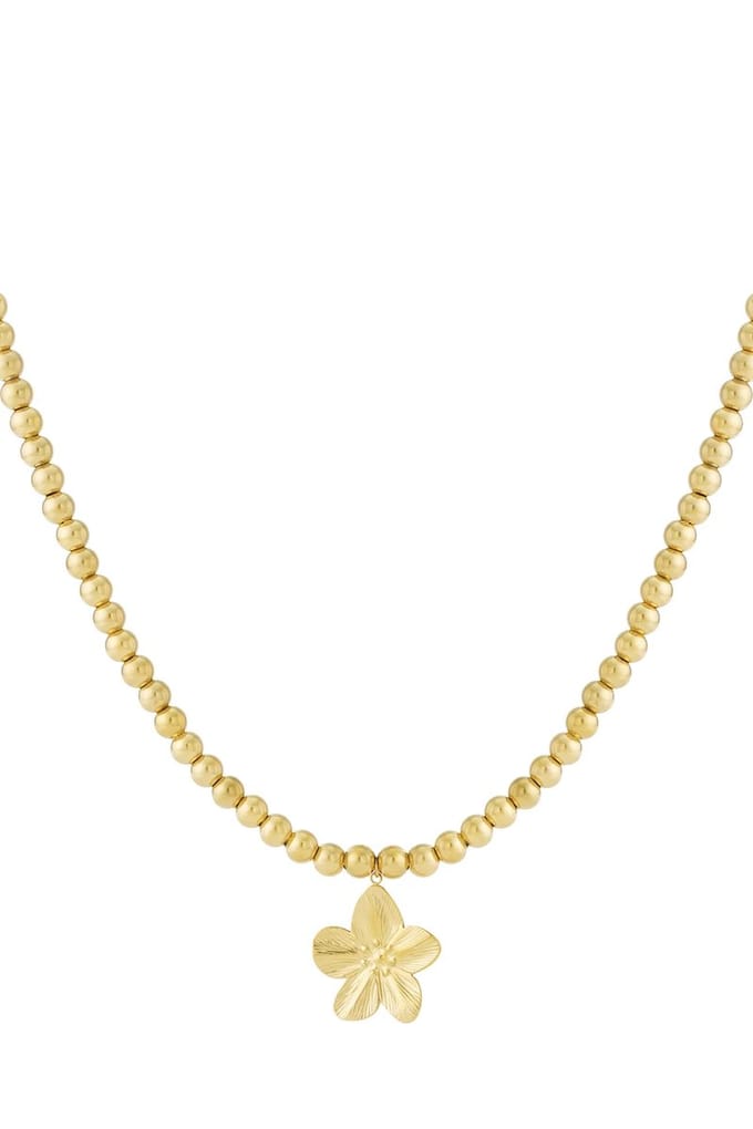 Parelketting - Edel steel - Goud - Dames - Sieraden - Cadeau - Sinterklaas - Kerst - Moeder
