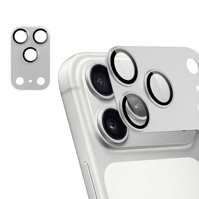 imoshion Camera Lens Protector - Geschikt geschikt voor Apple iPhone 17 Pro Max - 2 Pack - Silver