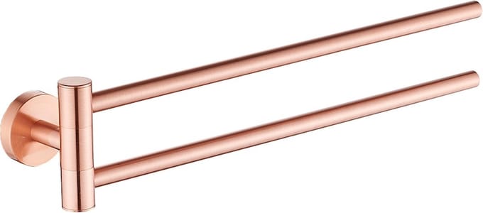 Handdoekrek draaibaar rosé goud rond