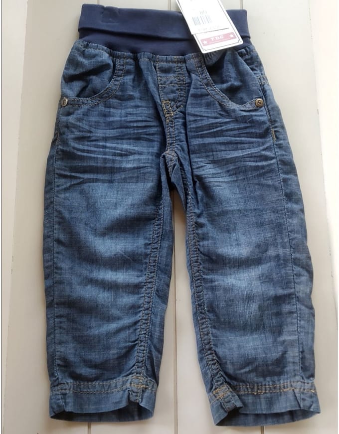 Feetje - baby jongens jeans (Elastisch board) - Denim/Blue - maat 80