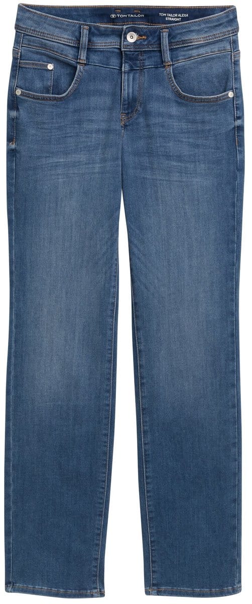 Tom Tailor - TTALEXA STRAIGHT jeans - Maat 29/32 - mid stone wash denim