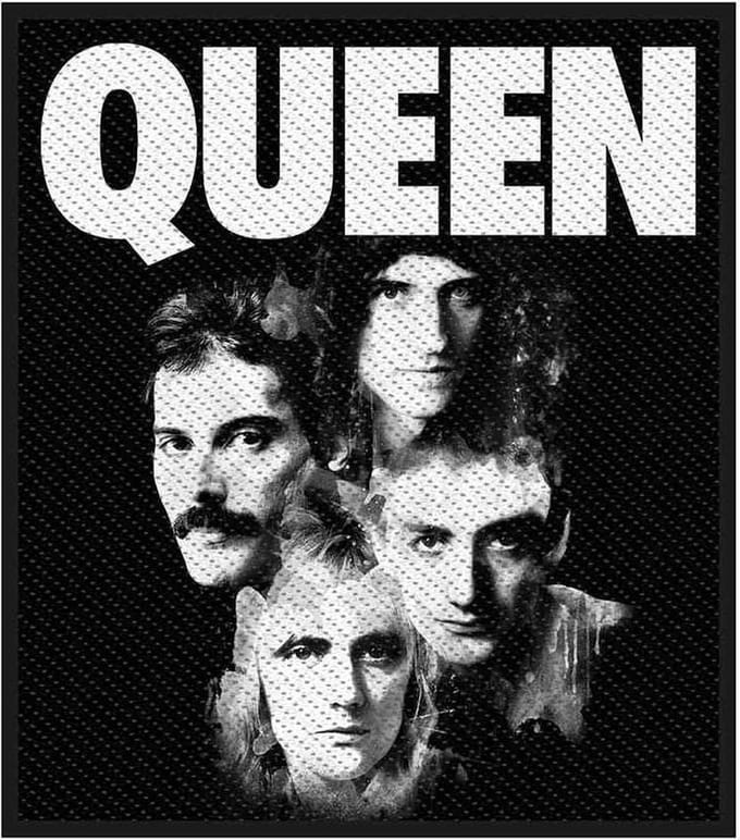 Queen - Faces Patch - Zwart