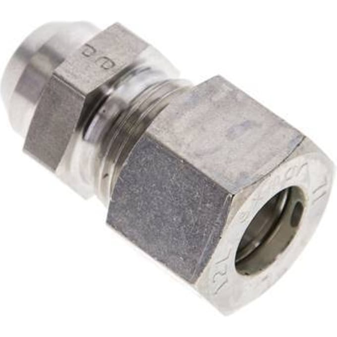 12L & 16mm RVS Rechte Knelfitting Lasverbinding 315bar ISO 8434-1